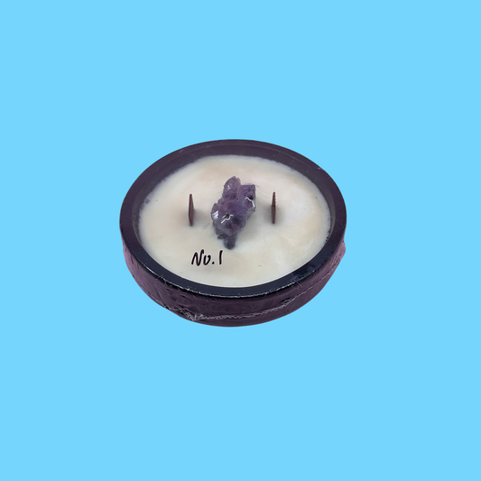 Gemstone Candles, Amethyst Crystal Cluster